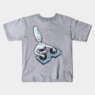 Alien DJ Gal Kids T-Shirt